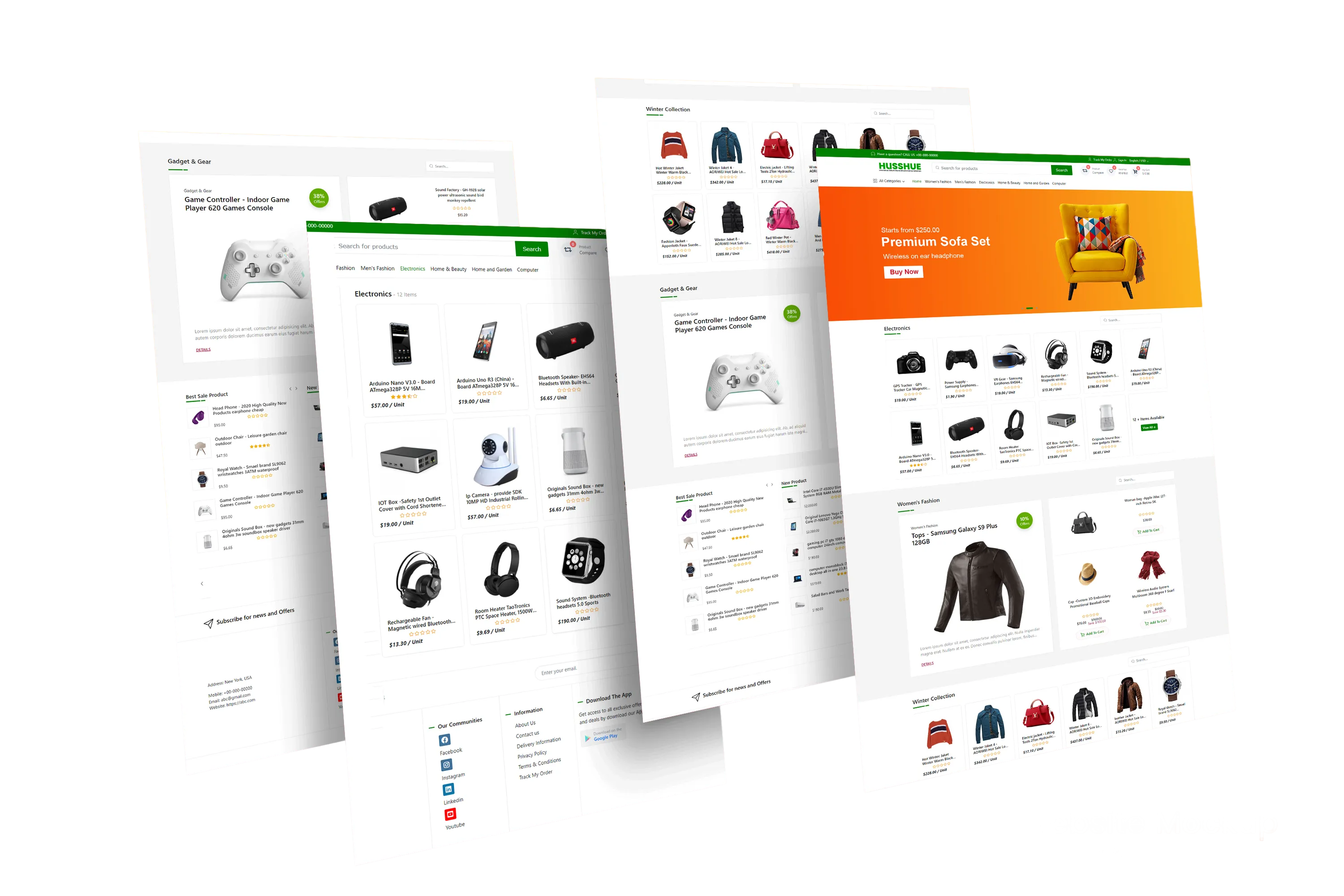 Daiyra 360 e-commerce website designs displayed on MacBook