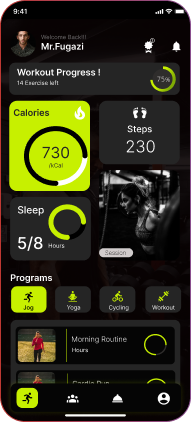 Fitness tracker app