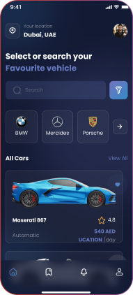 Car rental app