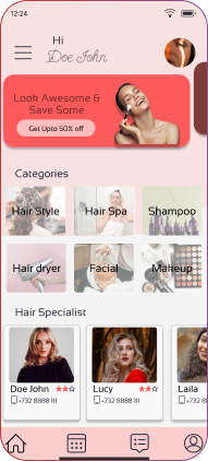 Beauty salon app