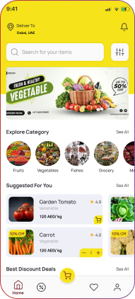 Grocery delivery app