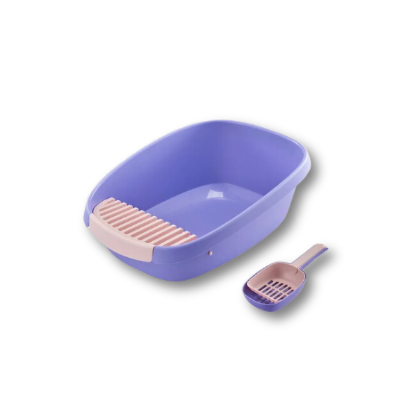 Saas Semi Closed Cat Litter Tray  41X57X20 Cm