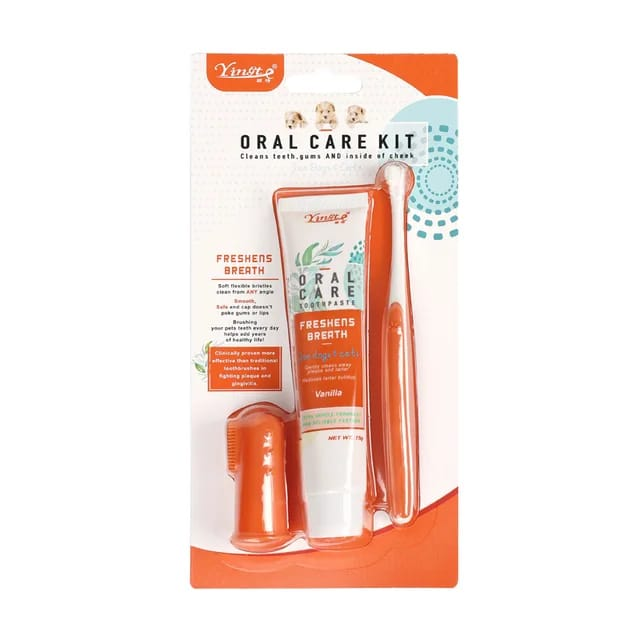 Dental Care Kit For Dog & Cat -Vannila