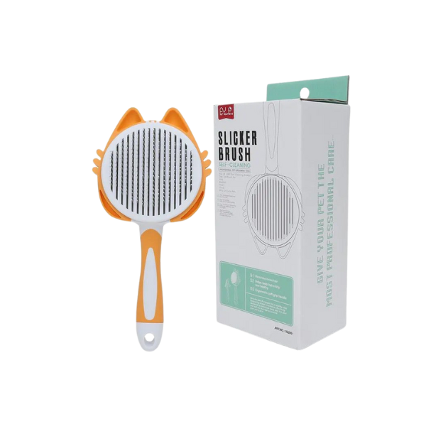 Pet Slicker Self cleaning Brush