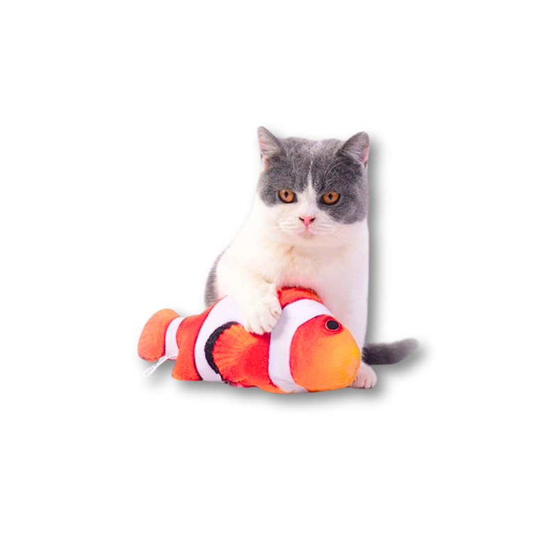 Saas Cat Dancing Fish Toy