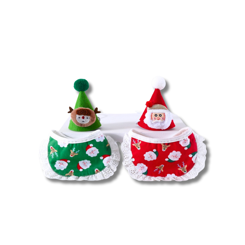 Saas Cat Christmas Towel & Hat Set 1776