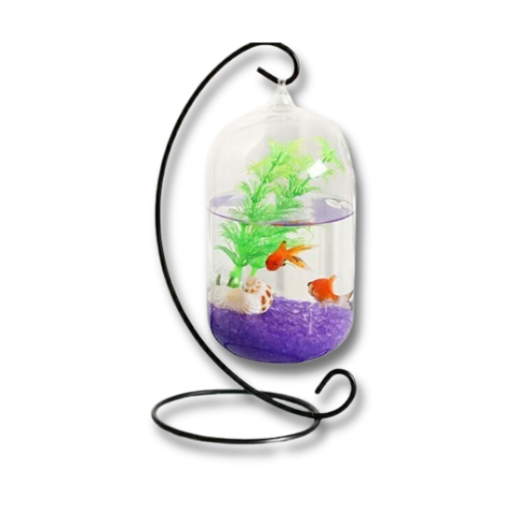 Saas Glass Hanging Fish Tank Sylinder 1737