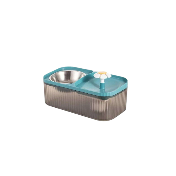 Saas Cat Bowls With Water Fountain Feeder 3L