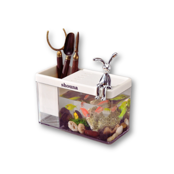 Saas Smart Desk Mini Fish Tank (17.1*8*10.5)