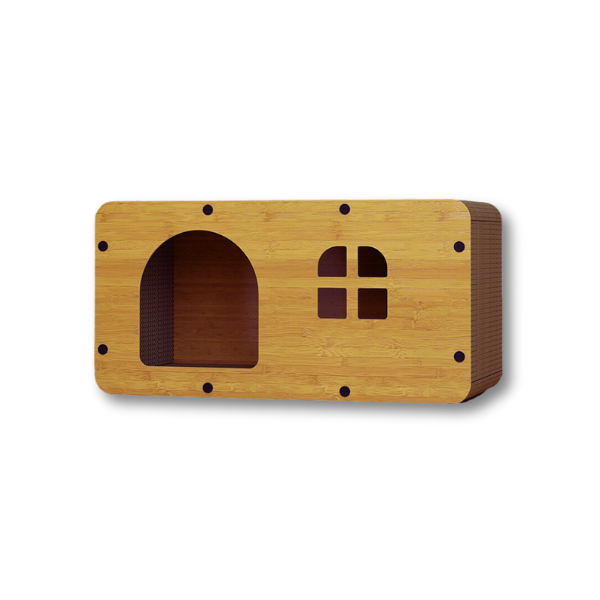 Cats Scratching Board Toy House CP+MDF