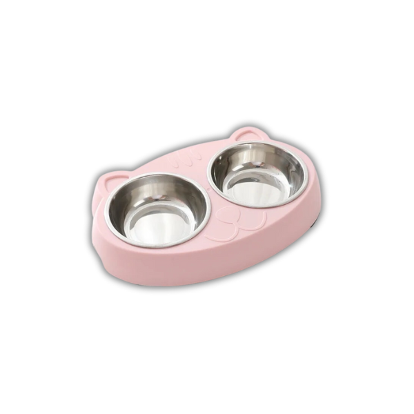 Saas Pet Dual Bowl 26X15X3.5 Cm