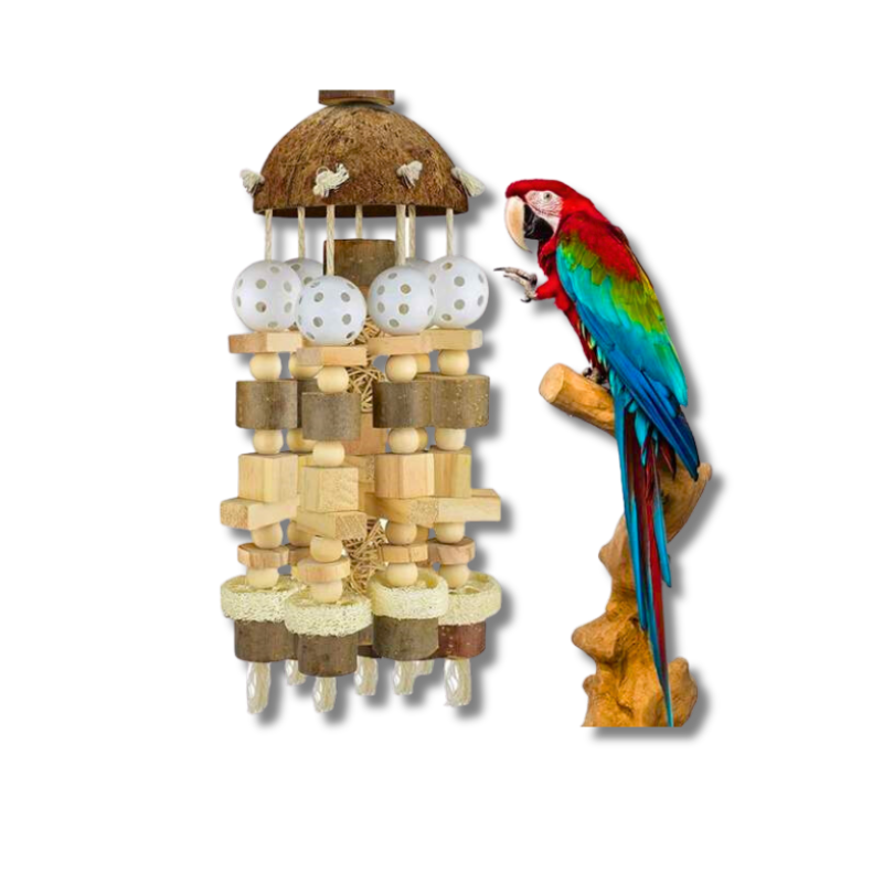 Saas Parrot Wood Hanging Toys 53*15