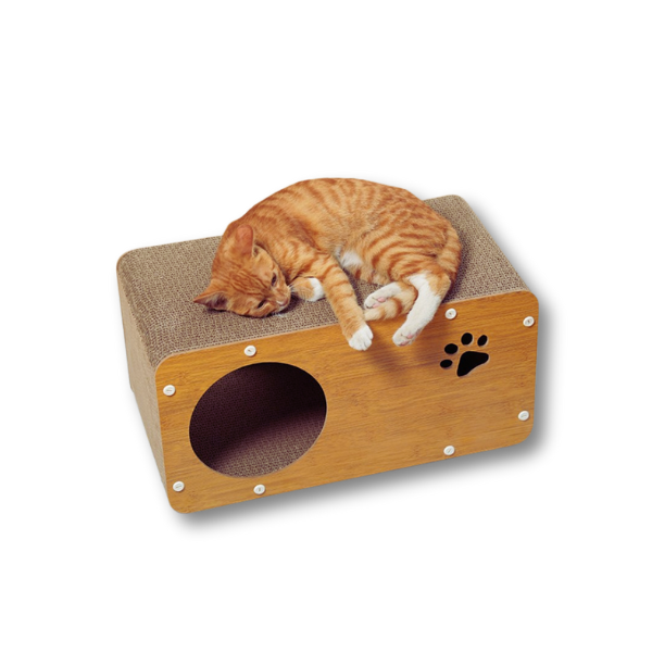 Cats Scratching Board Toy House CP+MDF