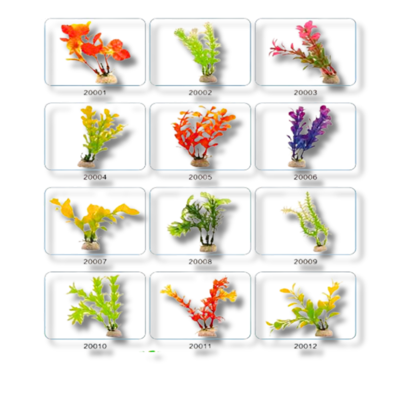 Aquarium Plastic Plant 10-12Cm 10Pcs/Bag