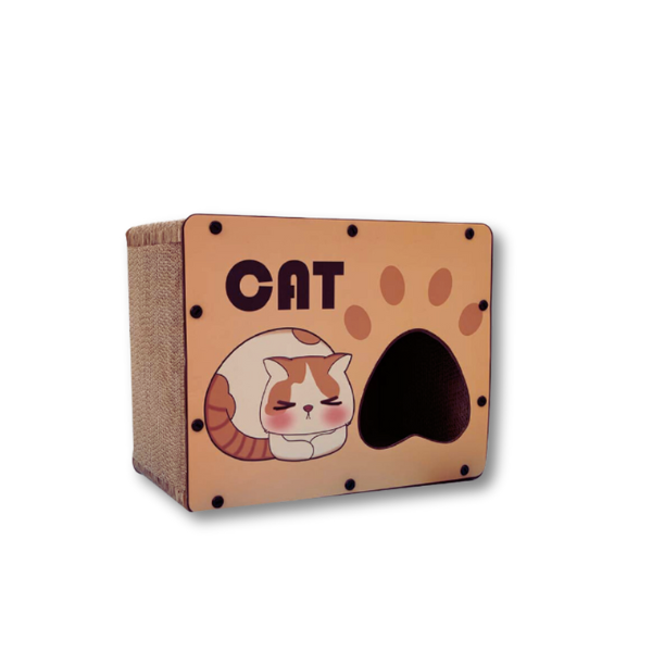 Cats Scratching Board Toy House CP+MDF