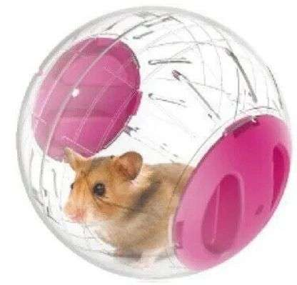 Saas Hamster Crystal Ball 12.5Cm-Pink