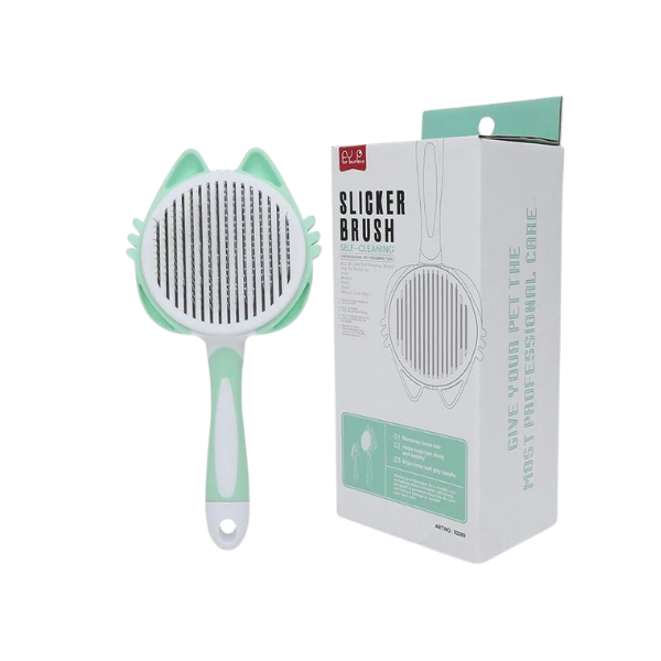 Pet Slicker Self cleaning Brush