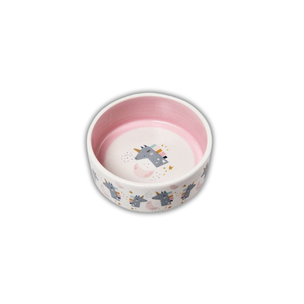 Saas Pet Ceramic Food Bowl -Pink  0017Pk