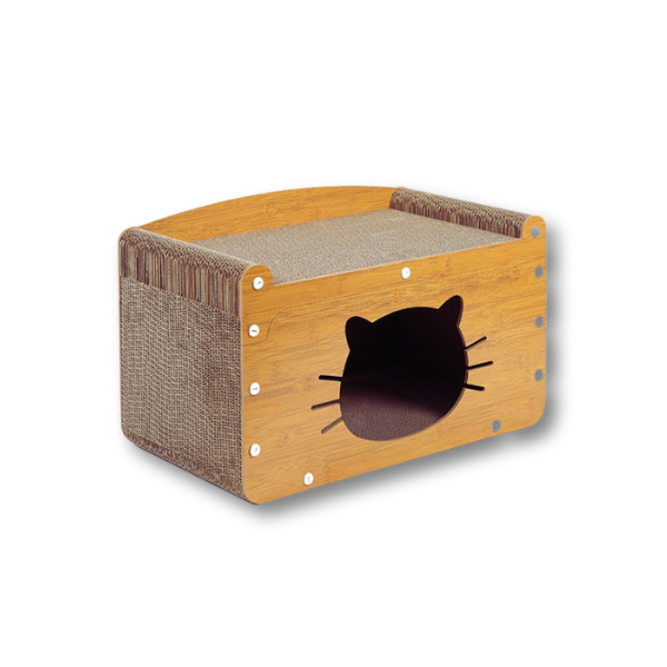 Cats Scratching Board Toy House CP+MDF