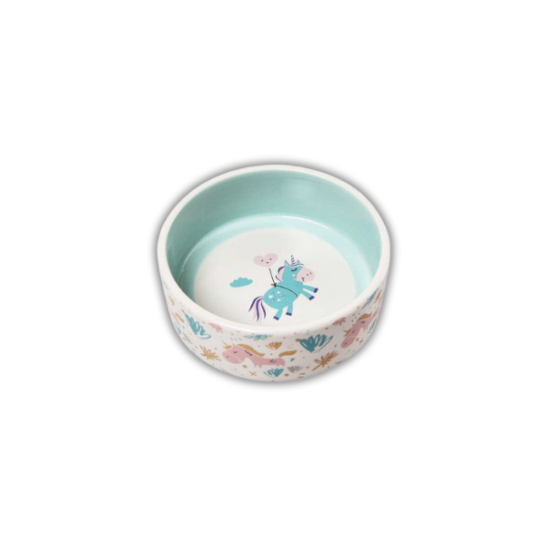 Saas Pet Ceramic Food Bowl -Green 0017Gn