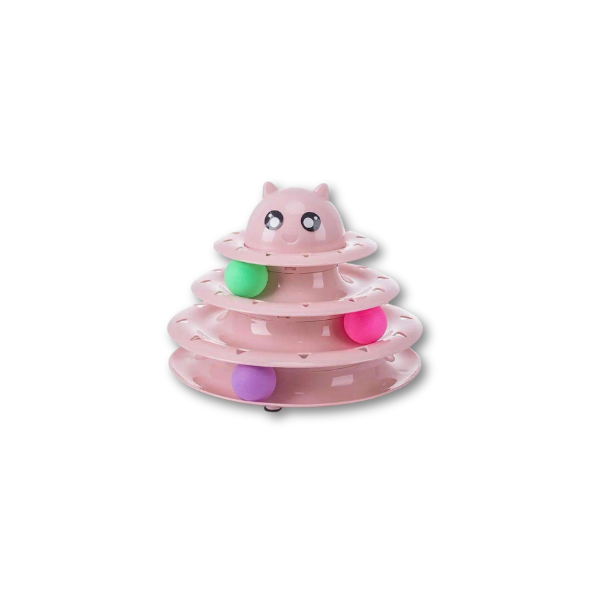 Saas Cat Tower Playing Toy Pink