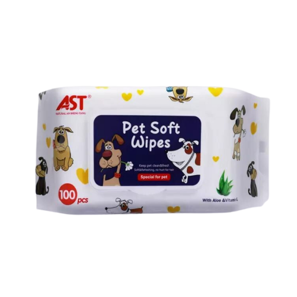 Pet Soft Wipes 100 Pcs/Bag 1219