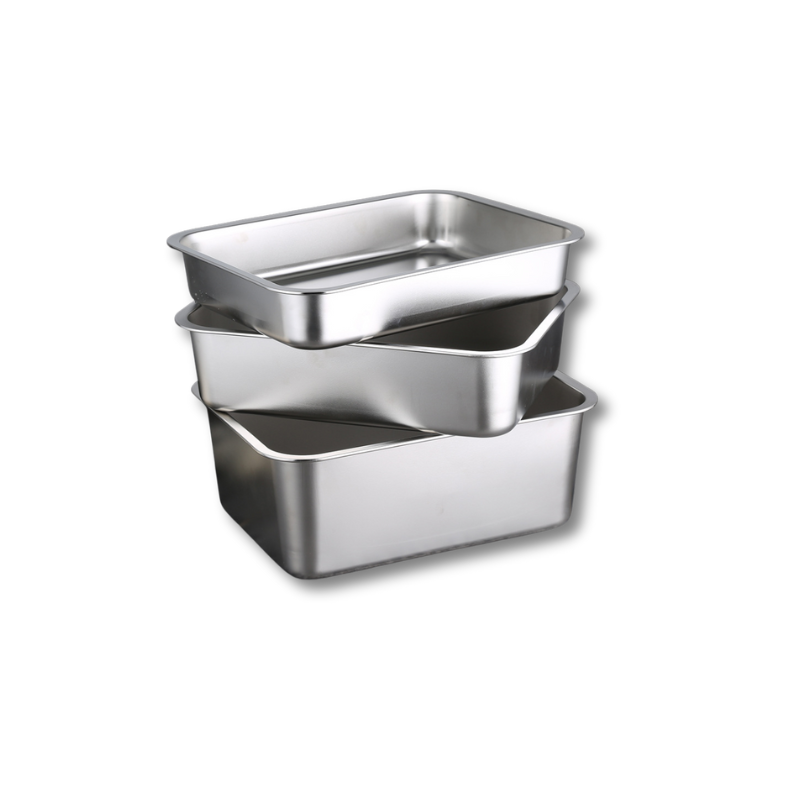 Saas Stainless Steel Litter Tray 60x40x20 cm