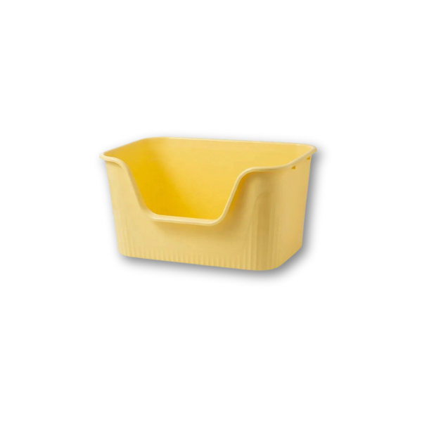 Saas Jumbo Semi Closed Cat Litter Tray Yellow 62x45x33