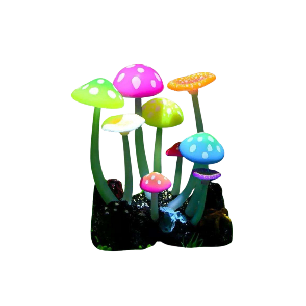 Aquarium Glowing Mushroom Decoration