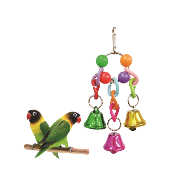 Small Bell Ring Bird Toy 14 cm